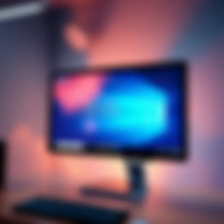 A computer screen displaying a Windows update notification with progress bar and update details