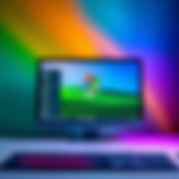 A classic Windows XP desktop with the iconic Start menu and taskbar displayed, featuring vibrant wallpaper and familiar icons.