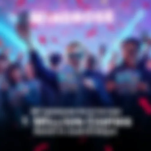 Celebration scene with gamers holding Windrose game copies, showing excitement after reaching 1 million sales in 6 days