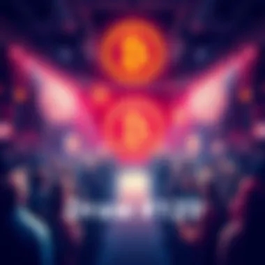 A visual representation of a digital drawing event on the Bitcoin blockchain, showcasing participants and the selection process for the winner.