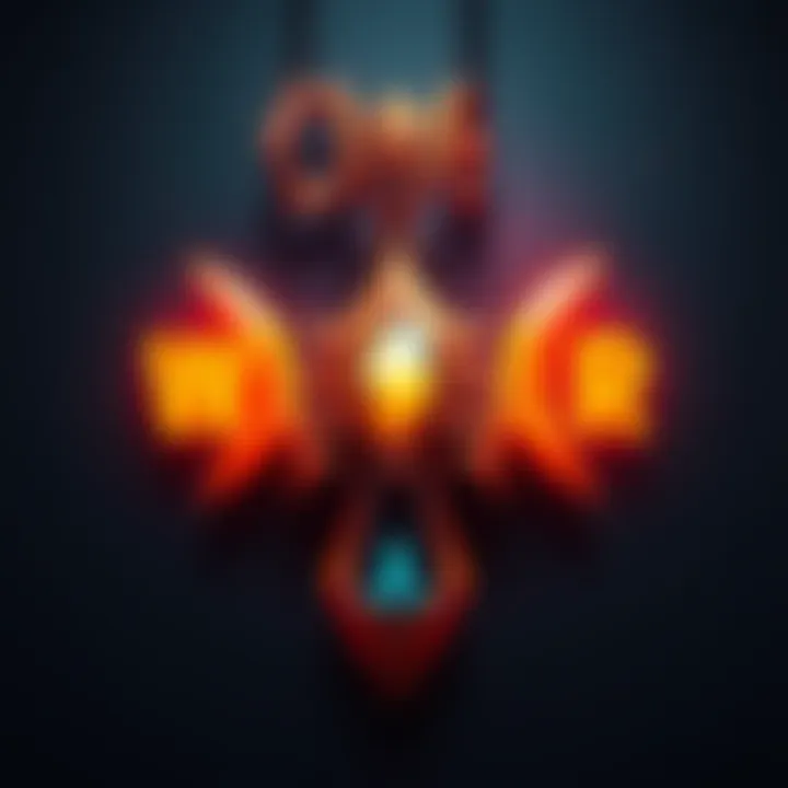 A showcase of the contest-winning weapon and pendant designs, highlighting their creative details and craftsmanship.