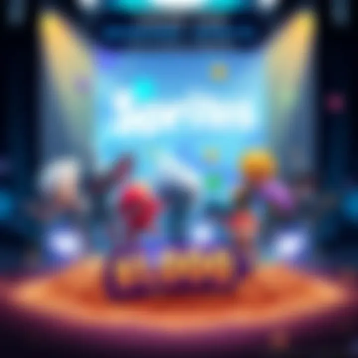 A colorful representation of different Sprites in a gaming setting, with a pile of Sprite dust and a $1000 prize banner