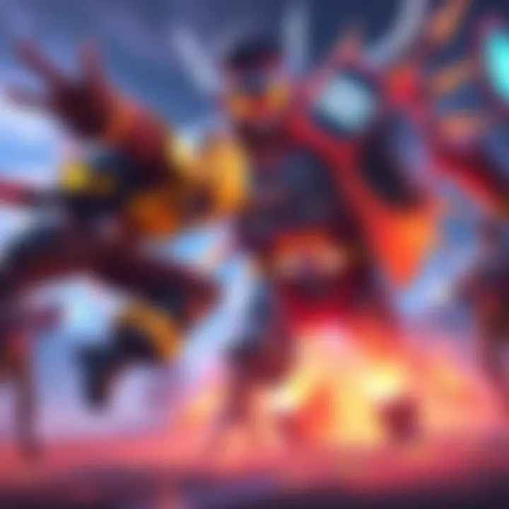 Winston using his jump ability to dodge Ramattra's shield while teammates provide support in Overwatch