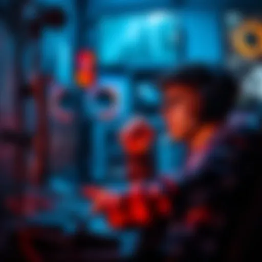 A gamer frustrated with slow wired internet speeds on PS5, checking their equipment and connection.