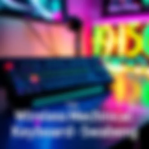 A high-quality wireless mechanical keyboard designed for gaming, featuring colorful backlighting and responsive keys.