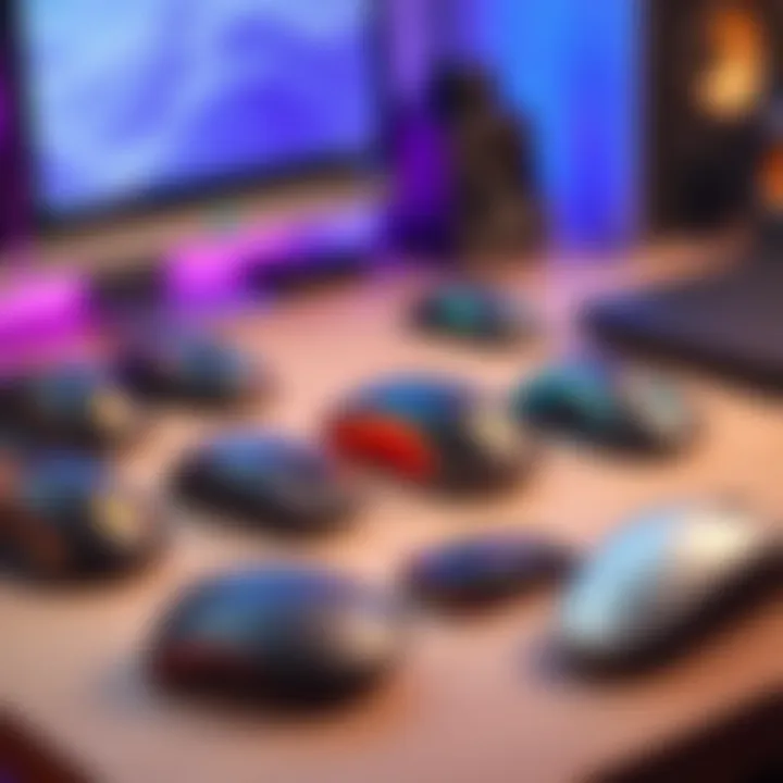 A selection of wireless mice designed for small hands displayed on a desk, highlighting options under 100 dollars.