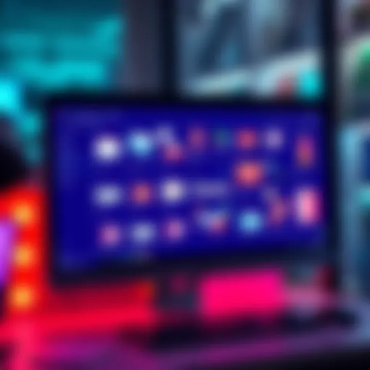 A computer screen displaying various wishlist items, emphasizing online shopping choices.