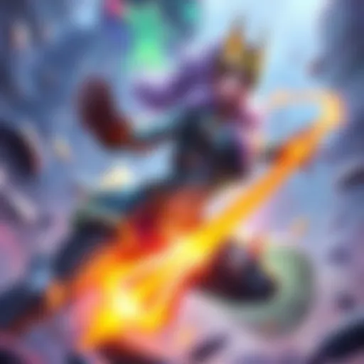 Wisp, the support character, uses her abilities to assist teammates in a vibrant gaming environment.