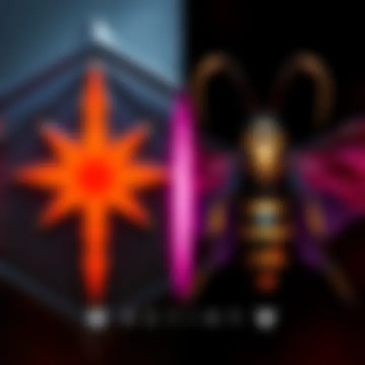 Witch Queen Symbol and Wasp Comparison A visual comparison of the Witch Queen symbol from Destiny 2 alongside the Wasp from the original game, highlighting their similarities.