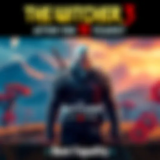 Cover art of The Witcher 3 showing Geralt of Rivia in a fantasy landscape, ready for adventure