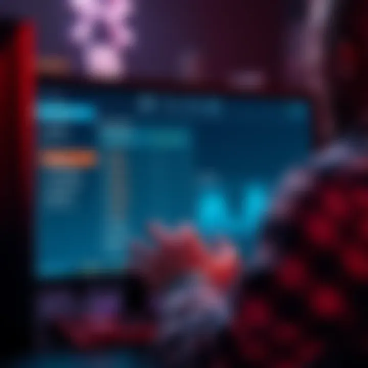 A gamer adjusting key bindings in Witcher 3 on a computer screen, focused on control settings.