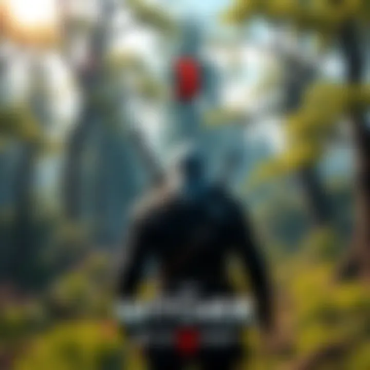 A scene depicting Geralt of Rivia in a lush forest, ready for a new quest in The Witcher 3: Wild Hunt's Songs of the Past expansion.