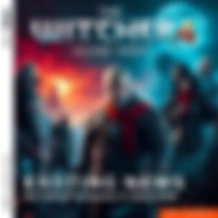 A dramatic scene featuring characters from The Witcher game series against a fantasy backdrop, hinting at new adventures coming in 2028.
