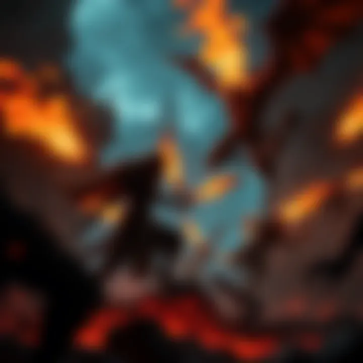 Witchfire Gameplay Scene Character battling dark creatures in a mystical setting with fire and magic effects.