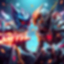 Wizzrobe and Zain in Game 5 showdown Wizzrobe and Zain competing in an intense Game 5, focusing on their characters as they approach the final moments of the match.