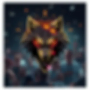 Wolf Talon Logo Design A close-up of the new Wolf Talon logo featuring a slightly damaged gauntlet, surrounded by mixed reactions from fans and critics.