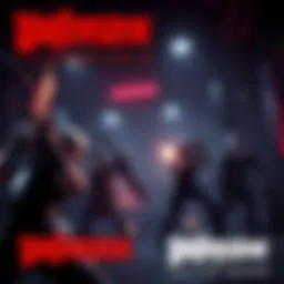 A scene from Wolfenstein Youngblood showing characters in a combat situation with weapons drawn and a dark environment.