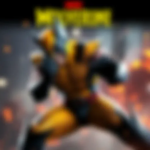 Wolverine fighting with intense combat moves in a dramatic setting on PS5