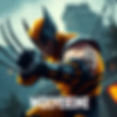 Wolverine showcasing his claws in a dynamic pose during gameplay