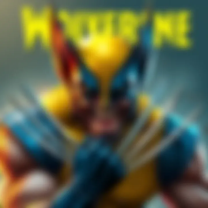 Wolverine in Framerine Style Wolverine with a playful twist in Framerine style, showcasing a mix of humor and action.
