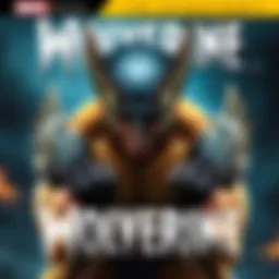 Cover design featuring Wolverine, showcasing his iconic claws and fierce expression, symbolizing strength and action in the game.