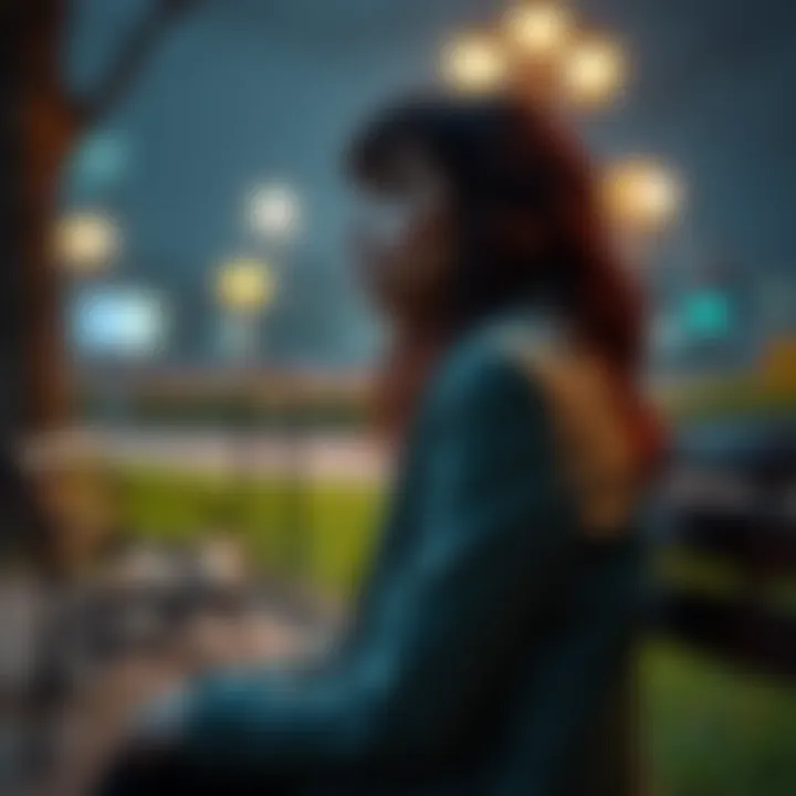 A woman sitting on a park bench, looking contemplative as she gazes into the distance, reflecting on her emotions.