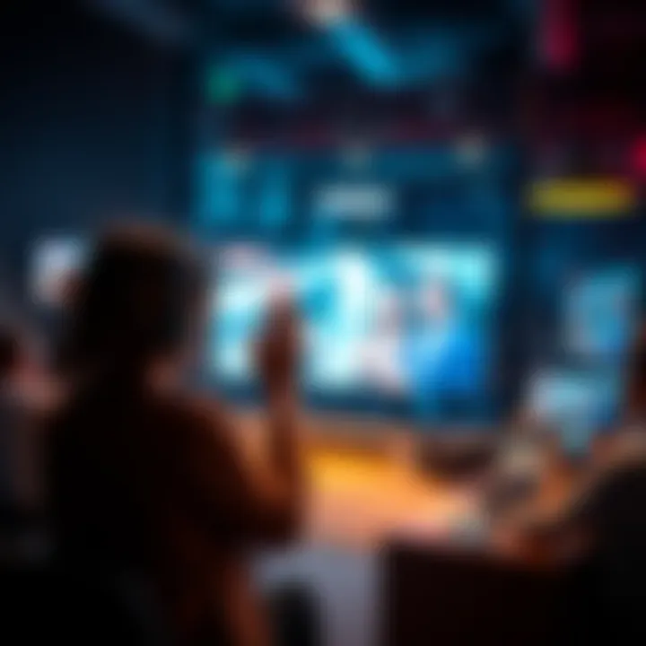 A woman unexpectedly interrupts a live stream broadcast causing surprise among viewers