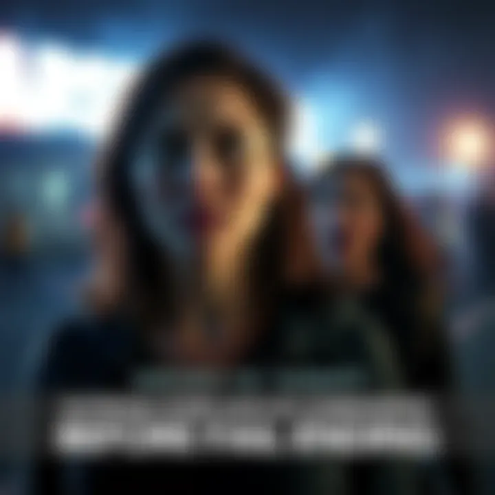 A woman stands with a shocked expression as another woman looks fearful, capturing the intense emotion before a tragic event.