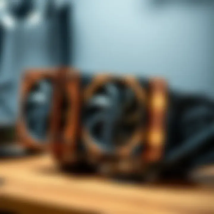 Stylish wooden top plates designed for NH-D15S cooling systems in various styles