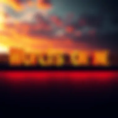 A visual of text struggling to stay on one line with wind effects in the background, representing challenges in formatting.