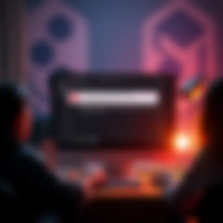 A computer screen showing an error message related to downloading a workshop plugin, with frustrated people in the background.