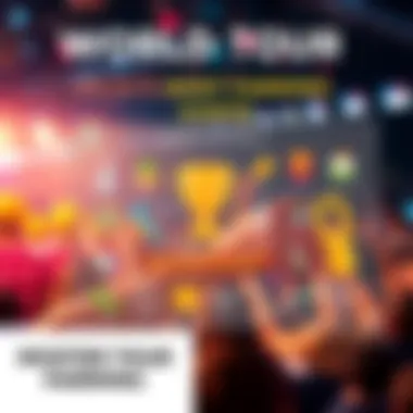 World Tour Farming Guide A graphic showing strategies for earning points in Season 9 of World Tour, featuring icons like farming tools and rewards