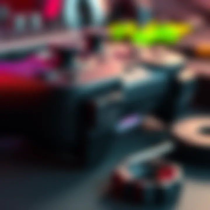 Worn Gaming Controller A close-up view of a gaming controller showing wear on the right shoulder button, with tools nearby for potential repair.