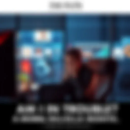 Individual sitting at a desk with a concerned expression while viewing suspicious items online