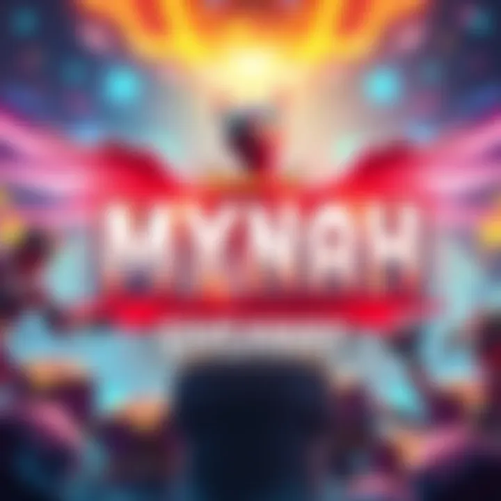 A colorful graphic promoting the Wrath of Mynah Steam Key giveaway with a gaming theme.