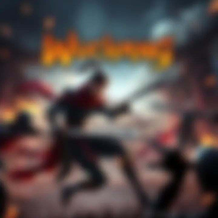 A screenshot of Wuchang gameplay showing a warrior character in a dark fantasy setting, engaged in combat with an enemy.