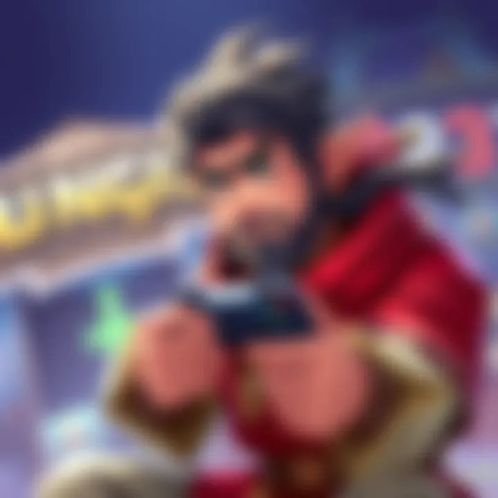 Illustration of Wukong character looking frustrated with a game controller. Players discuss his nerfs in the background.
