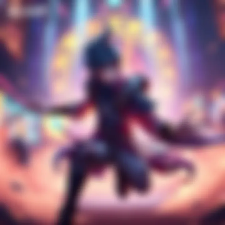 Wuyang showcasing his rhythm-based abilities in a vibrant gaming arena during the Hero Trial event from August 14-18.