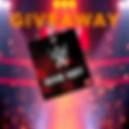 WWE 2K23 Game Key Giveaway A graphic showing a WWE 2K23 game key with text inviting fans to enter the giveaway.