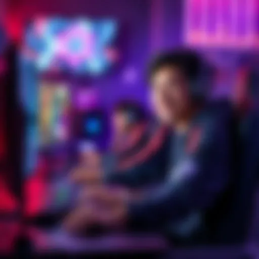 xQcOW smiling and streaming with his gaming setup, engaging with fans in chat