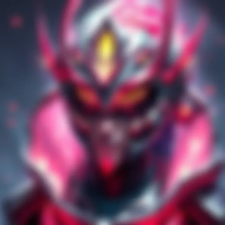 A visual representation of Xaku from Warframe, showcasing a genderless character with a unique, constructed appearance and ethereal elements, reflecting its lore as a non-binary entity.