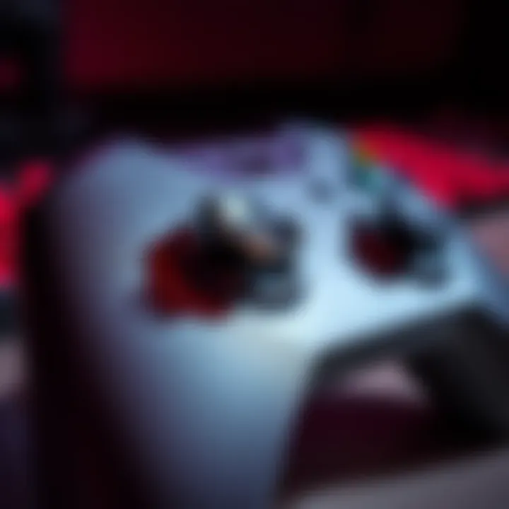 Close-up of an Xbox controller showing a worn-out left joystick that feels uncomfortable to use