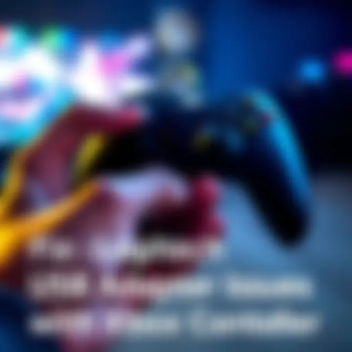 A person holding an Xbox controller connected to a Logitech USB adapter, trying to fix disconnection issues while gaming.