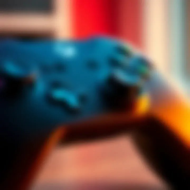 Close-up of the Xbox Elite Series 2 Controller showing wear and tear after 17 months of use, focusing on the buttons and thumbsticks.