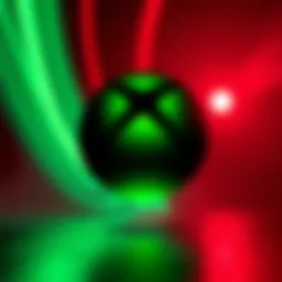 An Xbox logo slowly fading out, symbolizing uncertainty and decline under new leadership.