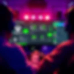 Xbox Game Bar in action A gamer uses Xbox Game Bar on their PC during gameplay, showcasing performance stats and settings.