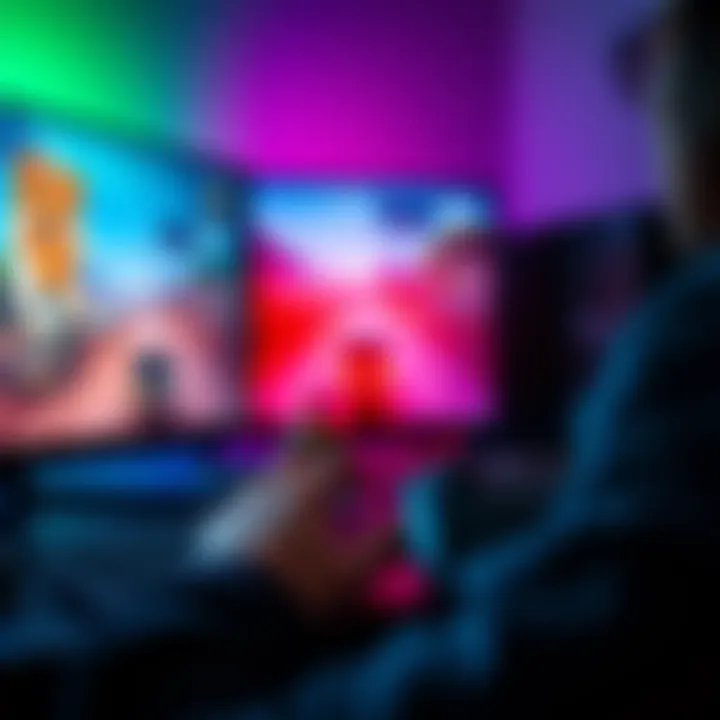 Xbox game transfer to PC A person using a computer to transfer Xbox game 'Ready or Not' from an Xbox console, showing the console and screen with game graphics