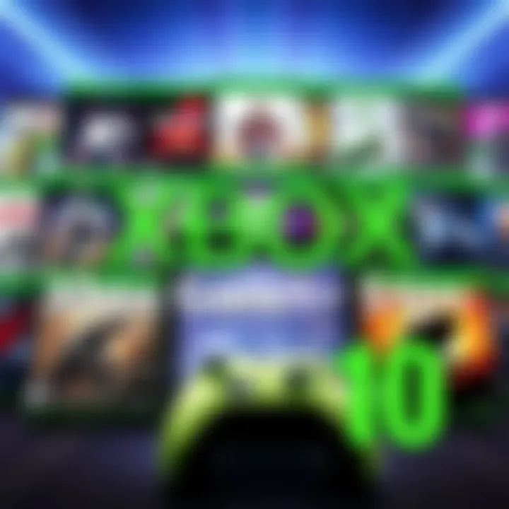 Various Xbox game covers showcasing popular titles available for $10.