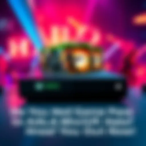 An Xbox console displaying its Halo game collection, with a vibrant background suggesting online multiplayer gaming.