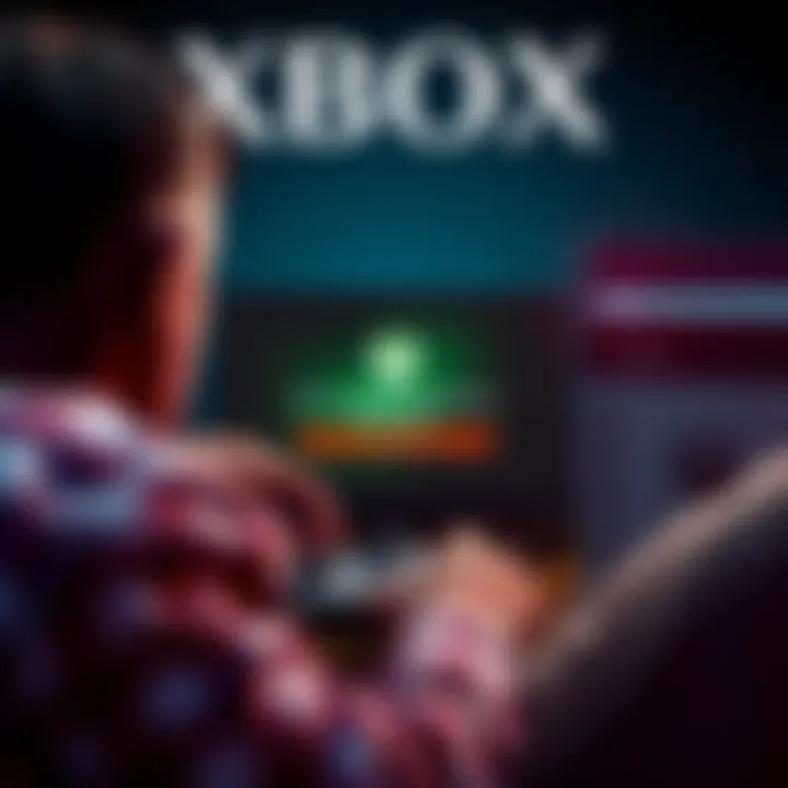 Xbox Installation Issue User frustrated by Xbox installation problem, looking at console with error message on screen.